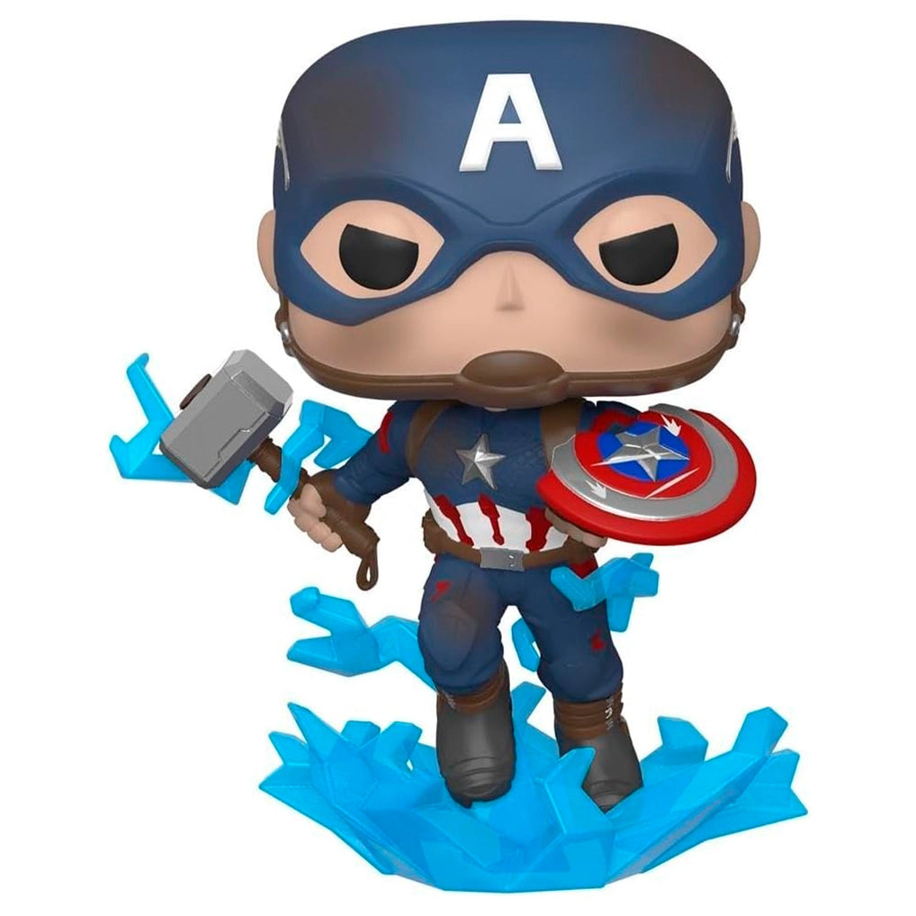 Funko POP! Marvel: Avengers Endgame - Captain America with Broken Shield & Mjolnir Frikartes