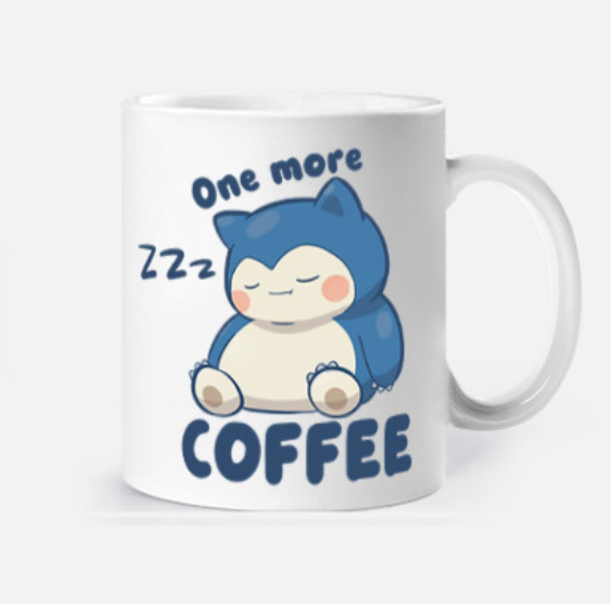 Taza Snorlax: One More Coffee