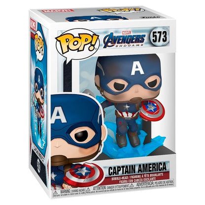 Funko POP! Marvel: Avengers Endgame - Captain America with Broken Shield & Mjolnir