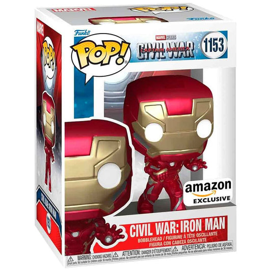 Funko POP Marvel Civil War Captain America - Civil War Iron Man Exclusive